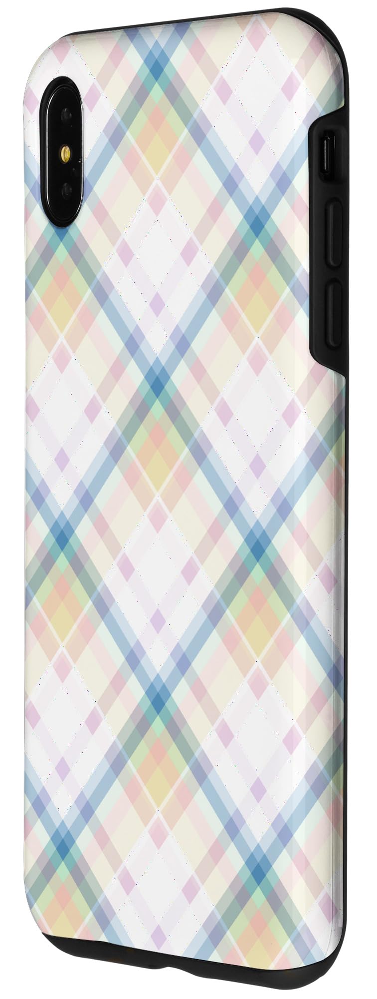 iPhone XS Max Cute Spring Tartan Check Pattern For Girls Simple Decorative Case