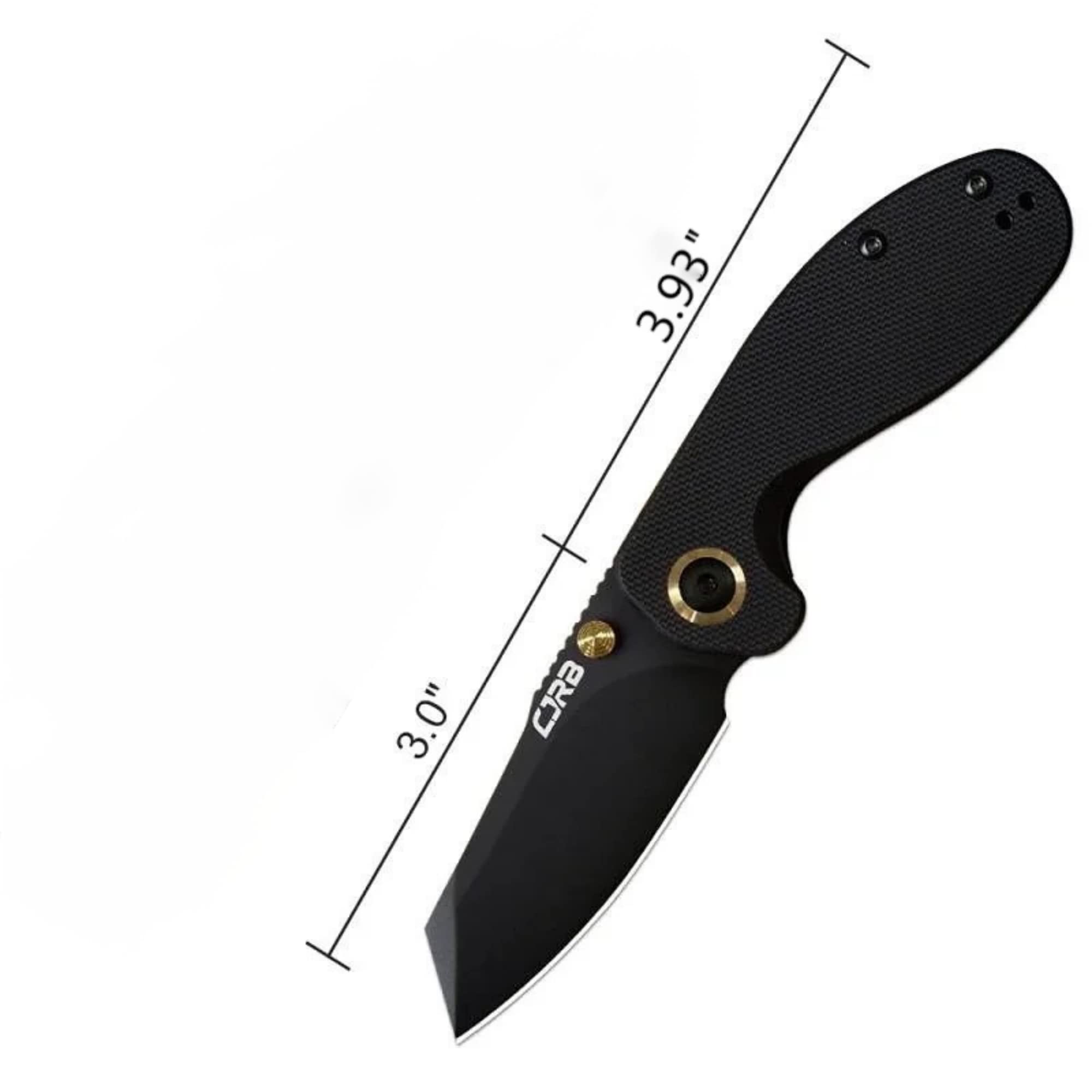 CJRB Folding Pocket Knife Maileah Tactical Knife with AR-RPM9 Powder Steel Balde and G10 Small Tactical Pocket Knife EDC for outdoor survival hunting camping J1918 (Black Blade/Black Handle)