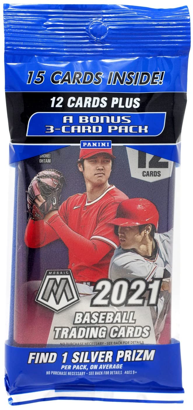 MLB Panini 2021 Mosaic Baseball Trading Card CELLO Pack