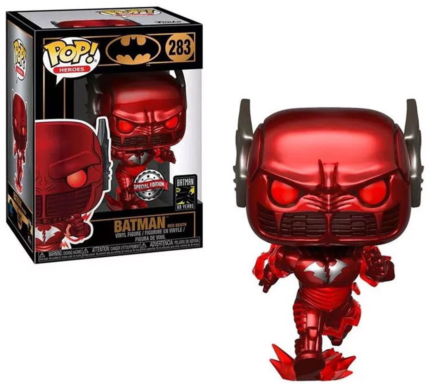 POP DC Heroes: Dark Nights Metal - Batman Red Death (PX Previews Exclusive) Funko Vinyl Figure (Bundled with Compatible Box Protector Case) Multicolor 3.75 inches