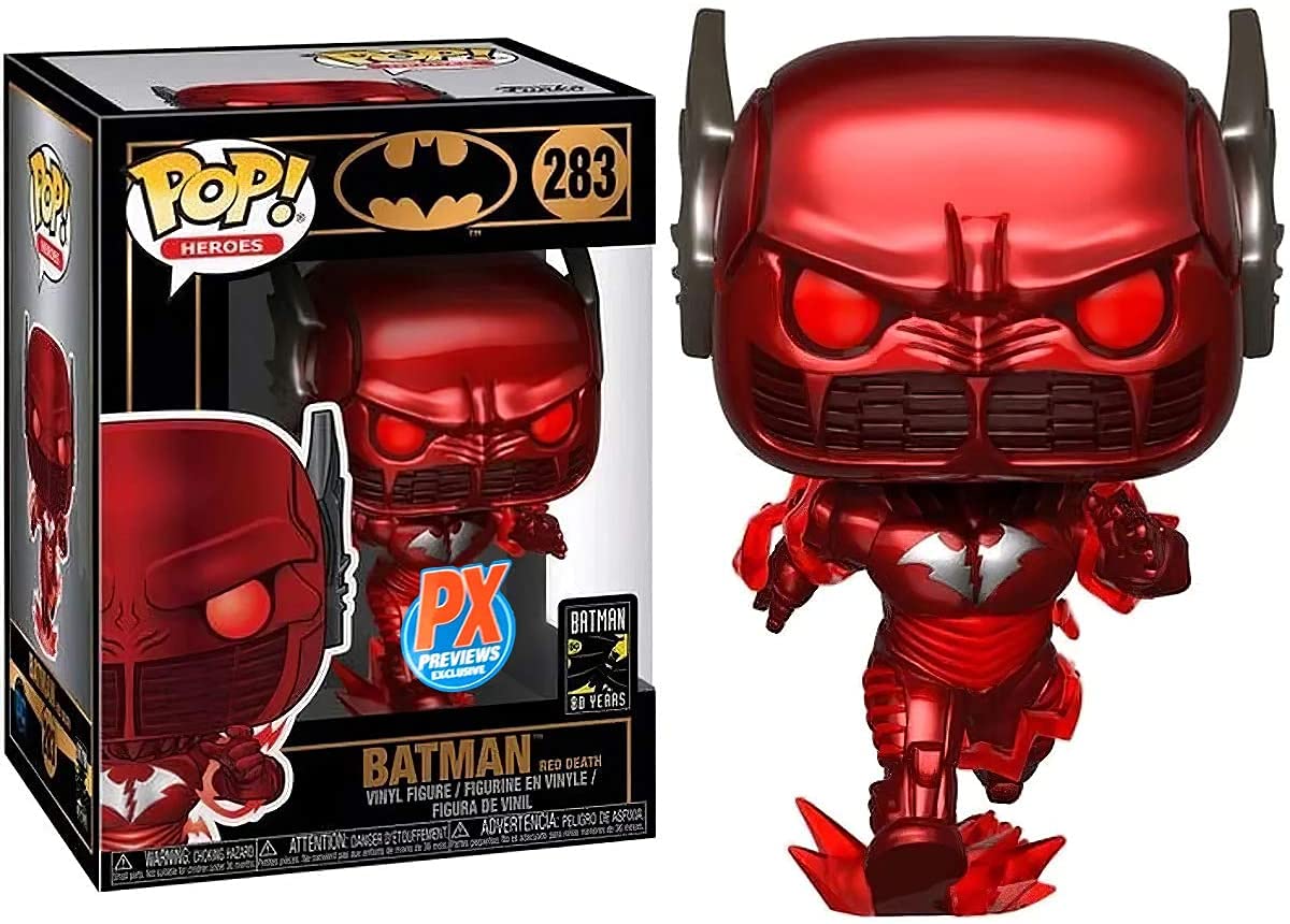 POP DC Heroes: Dark Nights Metal - Batman Red Death (PX Previews Exclusive) Funko Vinyl Figure (Bundled with Compatible Box Protector Case) Multicolor 3.75 inches