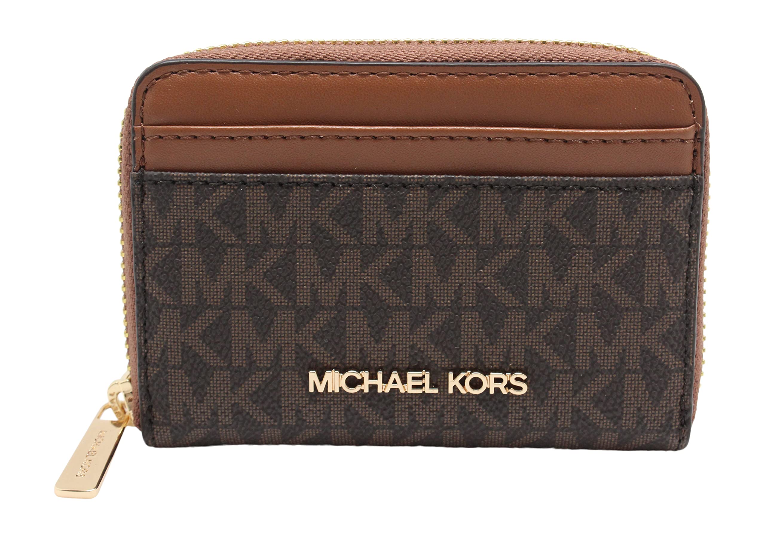 MICHAEL KORS(マイケルコース) Women's Card Case Wallet, Brown, Small