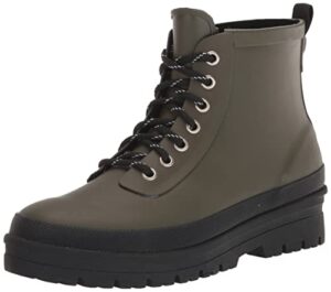 chooka mens redmond waterproof hiker rain boot, olive, 7 us