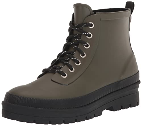 Chooka Mens Redmond Waterproof Hiker Rain Boot, Olive, 7 US