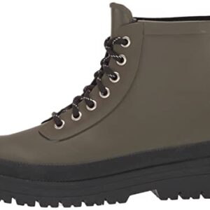 Chooka Mens Redmond Waterproof Hiker Rain Boot, Olive, 7 US