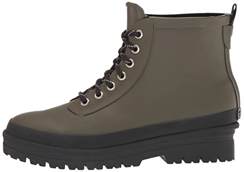 Chooka Mens Redmond Waterproof Hiker Rain Boot, Olive, 7 US