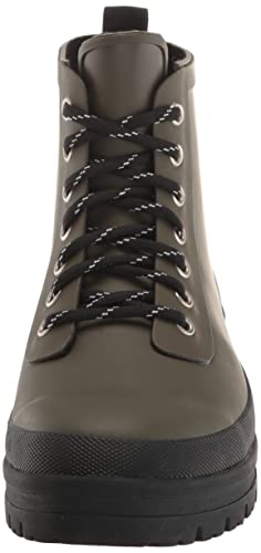 Chooka Mens Redmond Waterproof Hiker Rain Boot, Olive, 7 US