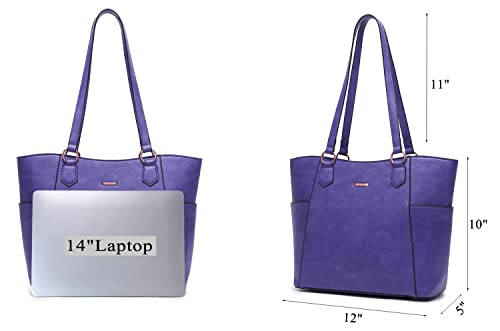 Tote Handbags for Women Purse and Wallet Set Large Shoulder Bags Crossbody Purses Satchel Purple