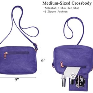 Tote Handbags for Women Purse and Wallet Set Large Shoulder Bags Crossbody Purses Satchel Purple