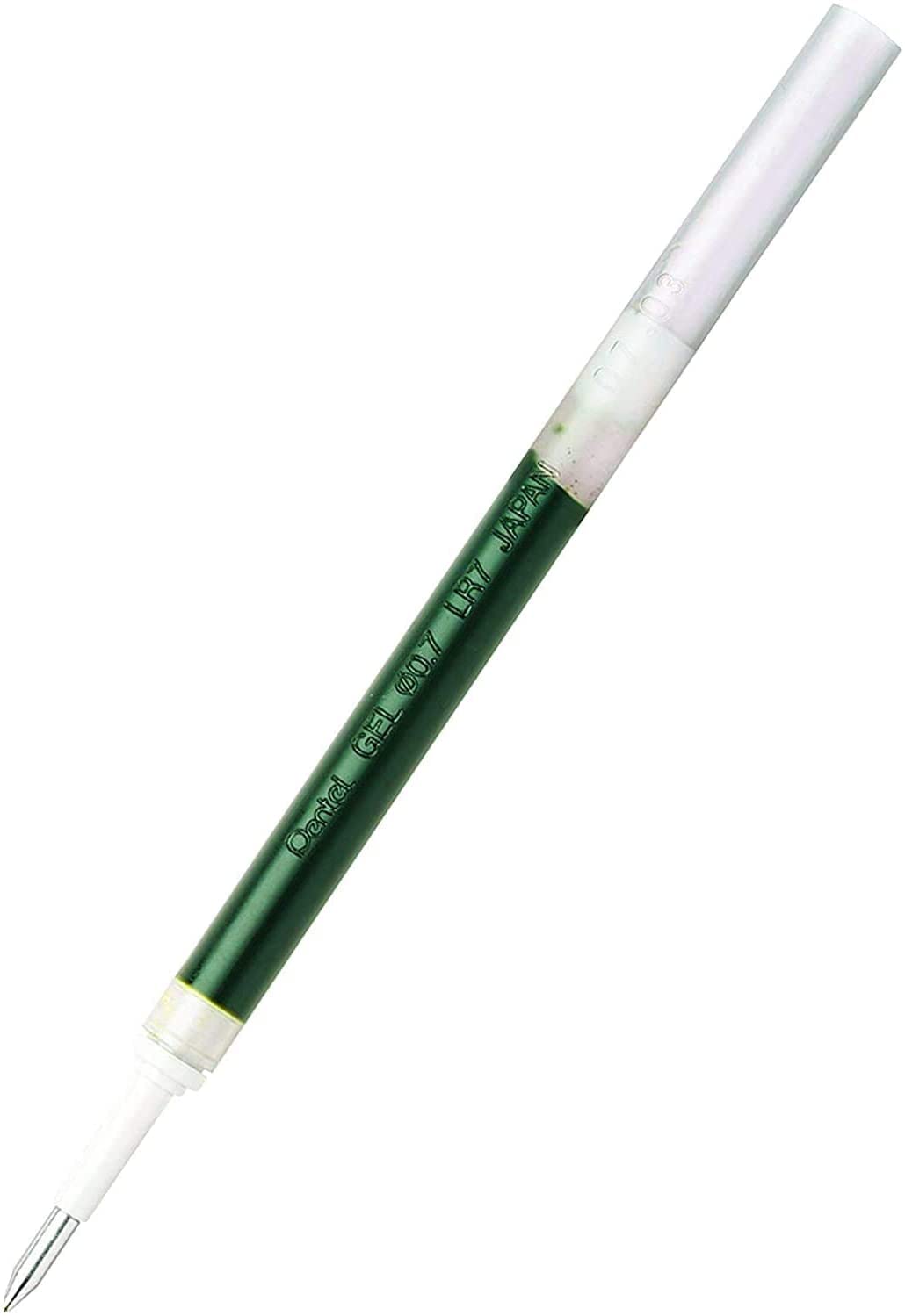 Pentel EnerGel 0.7 mm Liquid Gel Ink Pens - Pack of 5 Green Deluxe RTX Energel Pens with 3 Refills