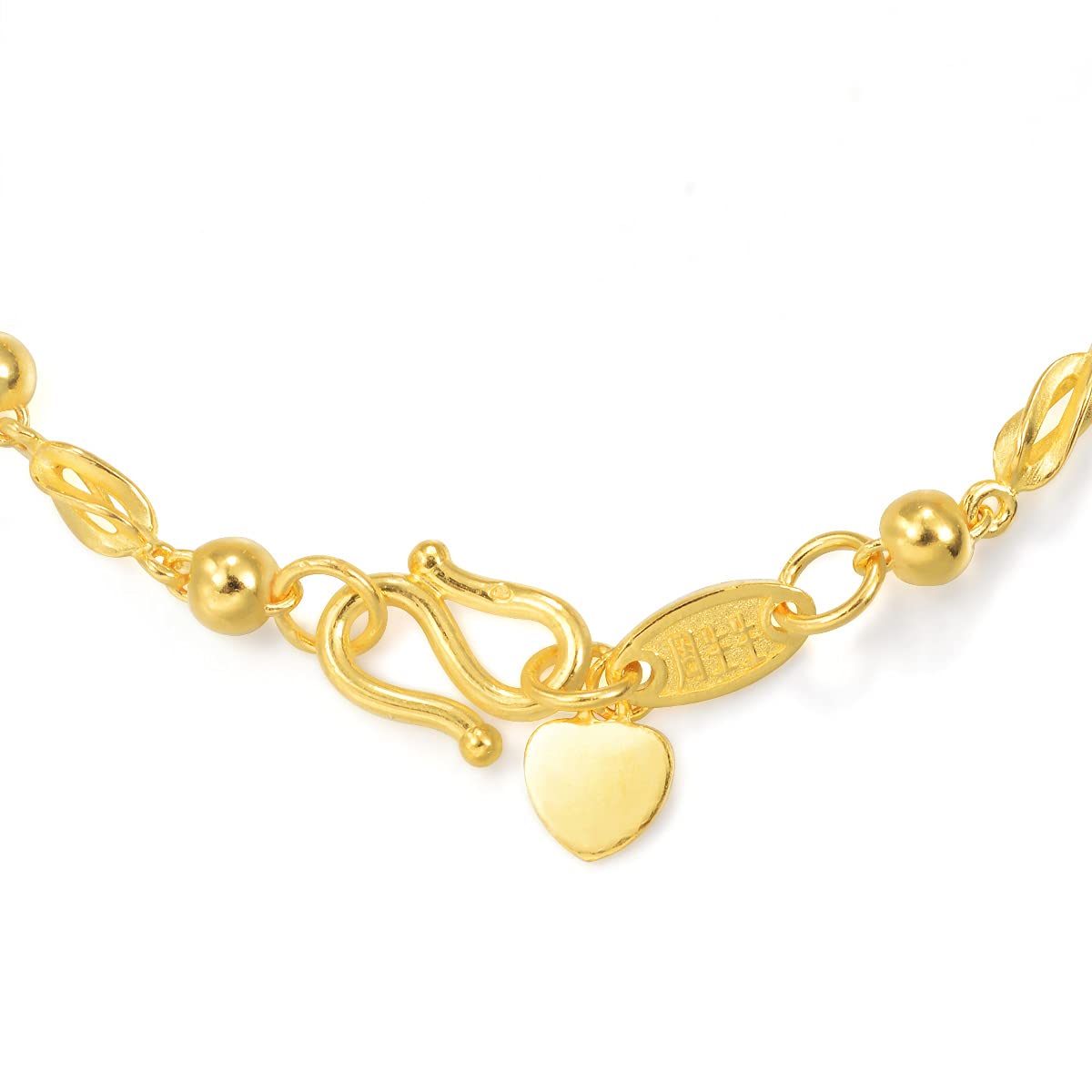 CHOW SANG SANG 999.9 24K Solid Gold Price-by-Weight 9.73g Gold Bracelet for Women 20692B |, 19