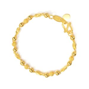 CHOW SANG SANG 999.9 24K Solid Gold Price-by-Weight 9.73g Gold Bracelet for Women 20692B |, 19