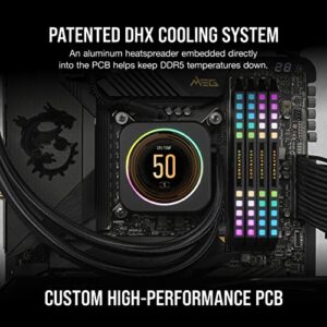 CORSAIR DOMINATOR PLATINUM RGB DDR5 RAM 32GB (2x16GB) 6200MHz CL36 Intel XMP iCUE Compatible Computer Memory - Black (CMT32GX5M2X6200C36)