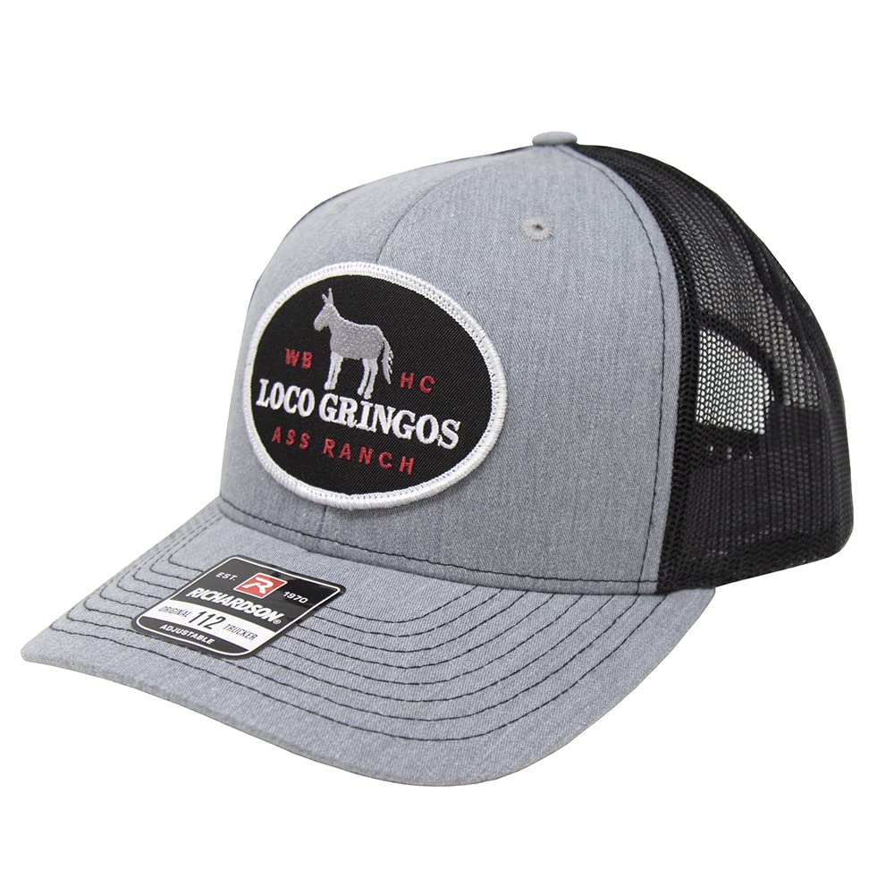 WHISKEY BENT HAT CO. Loco Gringos Trucker Hat (Grey)