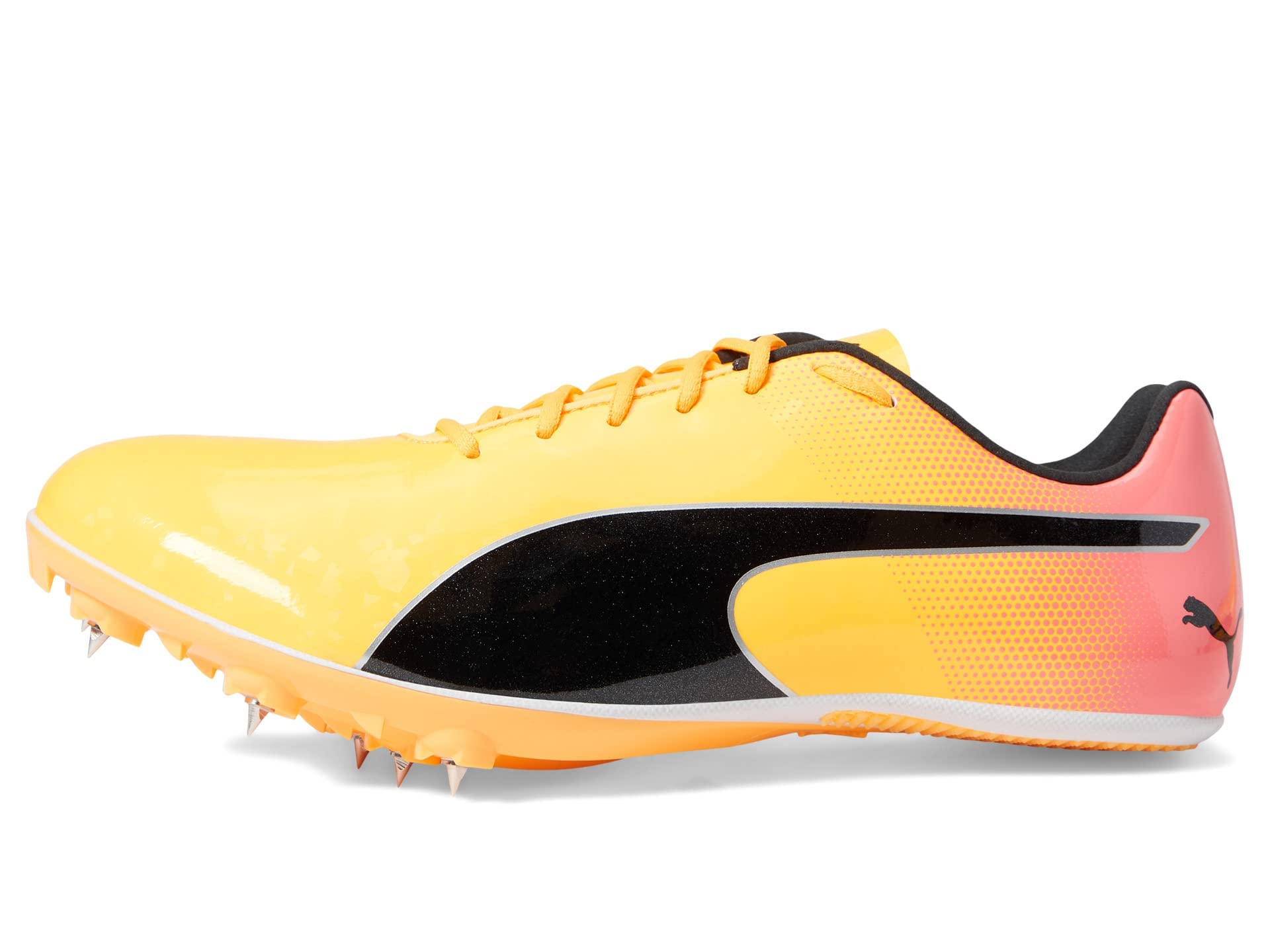 PUMA Mens Evospeed Sprint 14 Track and Field Shoe, Sun Stream-Sunset Glow-PUMA Mens Black, 10