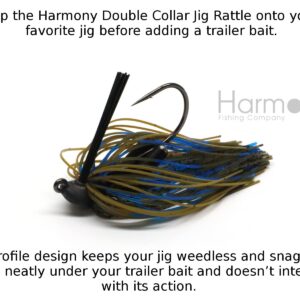 Harmony Fishing – Double Collar Slip-On Jig Rattles (10 Pack)