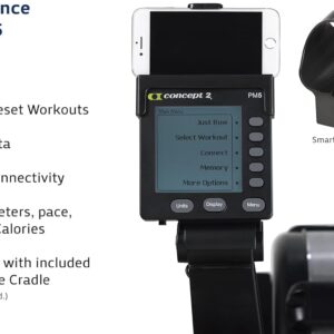 Concept2 Model D Indoor Rowing Machine with PM5, Tall Legs and Polar H10 ANT+ Heart Rate Monitor, M-XXL: 26-36" HRM