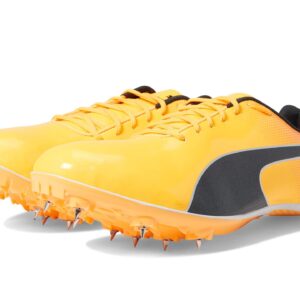 PUMA Mens Evospeed Sprint 14 Track and Field Shoe, Sun Stream-Sunset Glow-PUMA Mens Black, 10