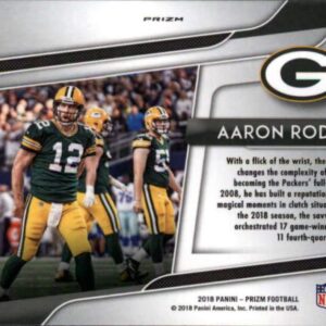 2018 Panini Prizm Hype Prizm #6 Aaron Rodgers NM-MT Green Bay Packers Football