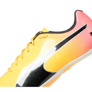 PUMA Mens Evospeed Sprint 14 Track and Field Shoe, Sun Stream-Sunset Glow-PUMA Mens Black, 10