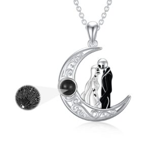 lilalo jack and sally nightmare necklace i love you in 100 languages fashion jewelry for women birthday