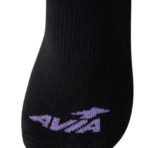 Avia Women's Athletic Socks - Lightweight Low Cut Running Socks (10 Pack), Size 9-12, All Black