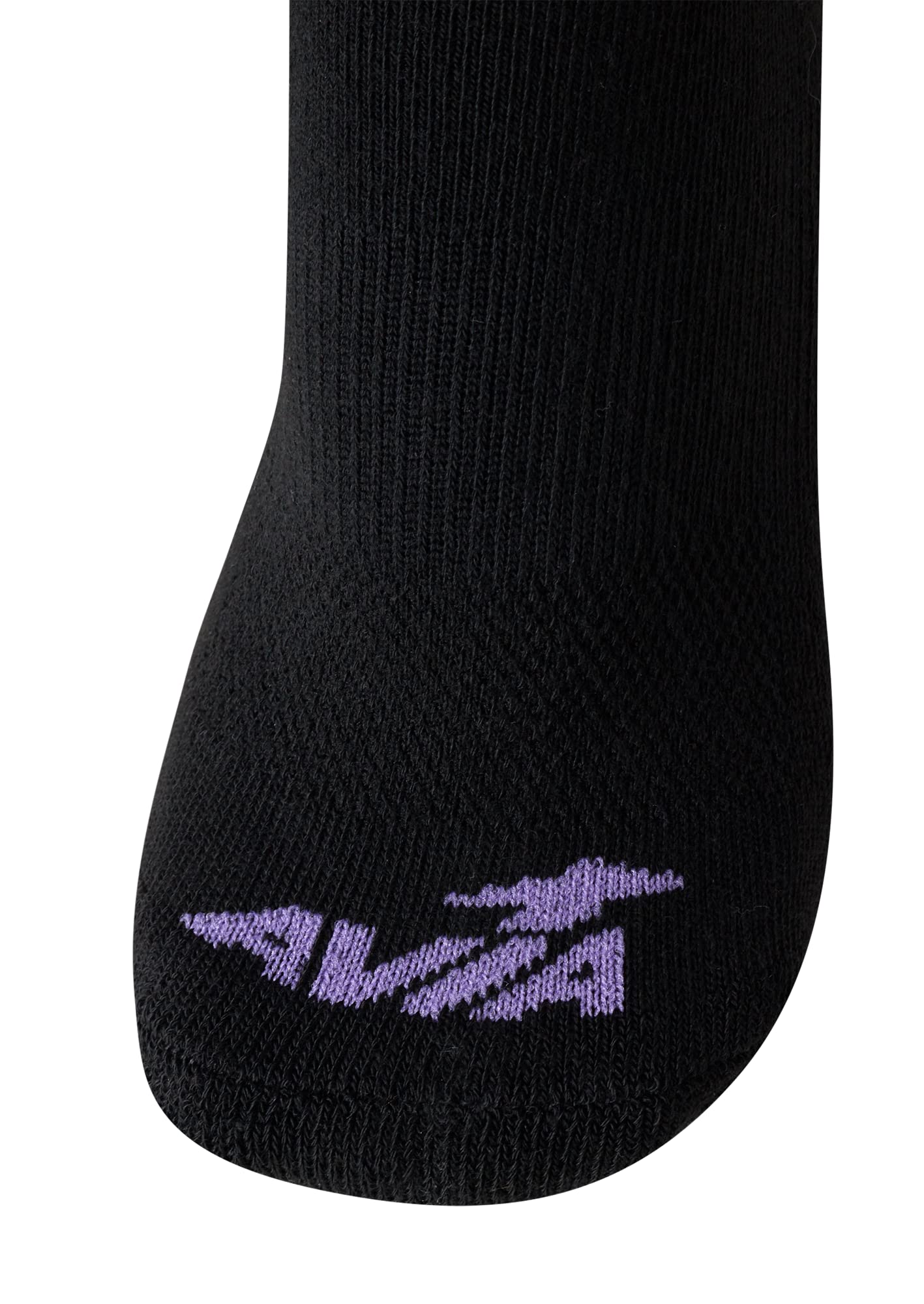 Avia Women's Athletic Socks - Lightweight Low Cut Running Socks (10 Pack), Size 9-12, All Black