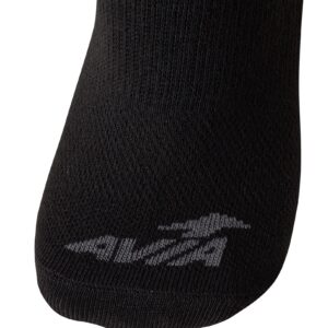 Avia Women's Quarter Socks - 10 Pack Cushioned Athletic Ankle Socks for Women - Women's Moisture Wicking Sports Socks (4-12), Size 4-9, Pure Black