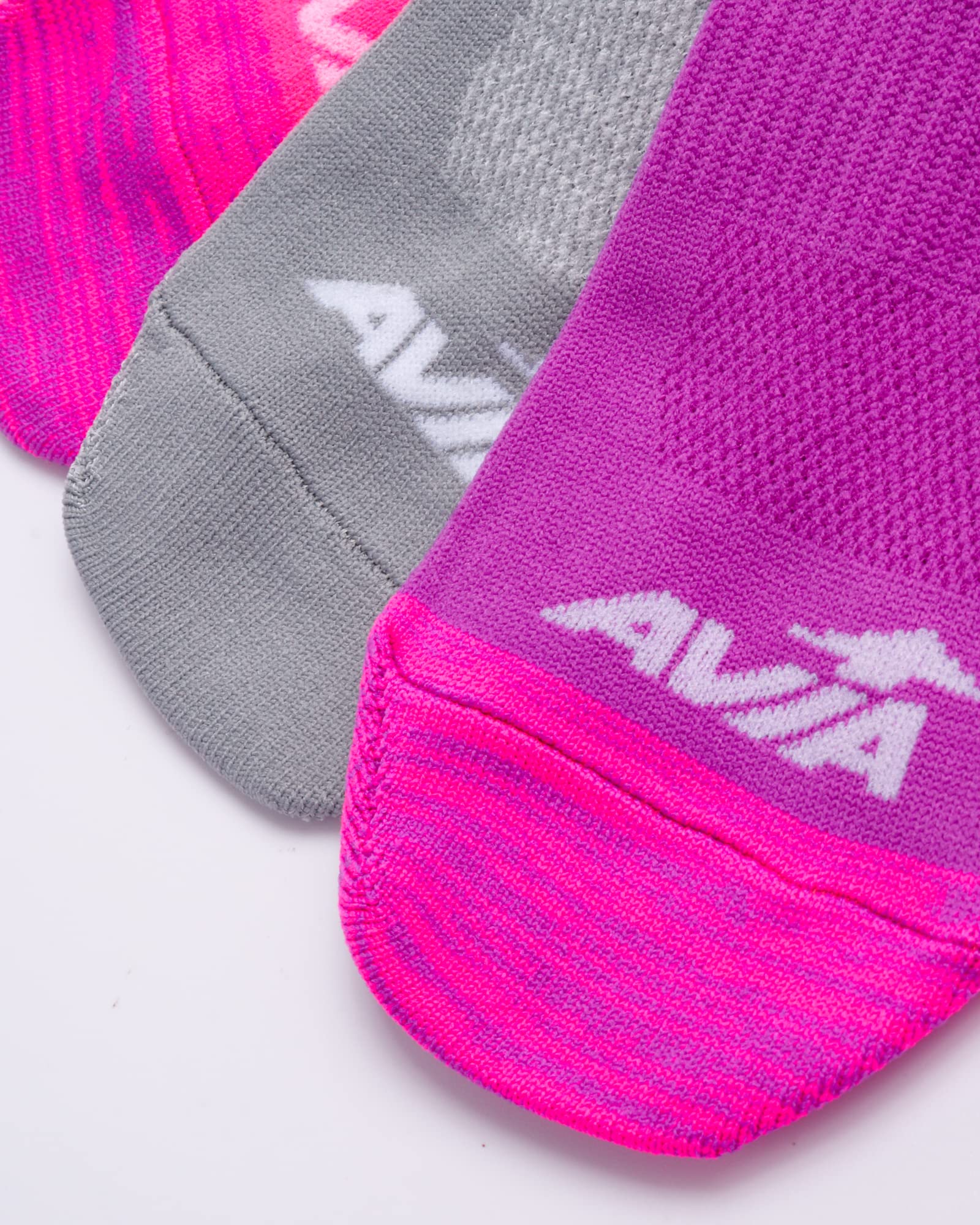 Avia Women's No Show Low Cut Running Socks (6 Pack), Size 4-9, Purple Multi Mesh