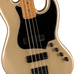 Squier Contemporary Jazz Bass, Shoreline Gold, Roasted Maple Fingerboard