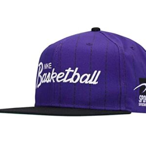 Nike Pro Sports Specialties Basketball Script Cap (One Size, Court Purple/Black/White)