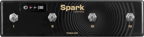 Positive Grid Spark Control Wireless Guitar Footswitch Pedal/Controller for Spark Guitar Amplifier and Mobile App with Backing Tracks