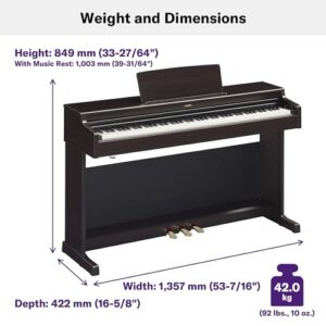 Yamaha, 88-Key Digital Pianos-Home (YDP165B)