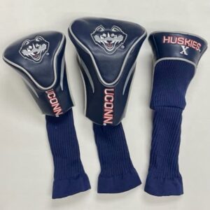 ncaa uconn huskies golf head covers 3 pack