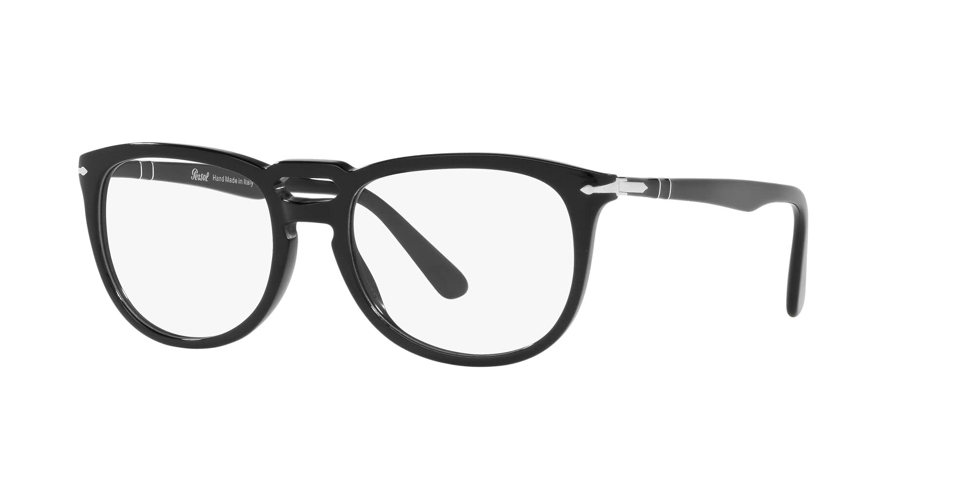 Persol PO3278V Square Prescription Eyewear Frames, Black/Demo Lens, 51 mm