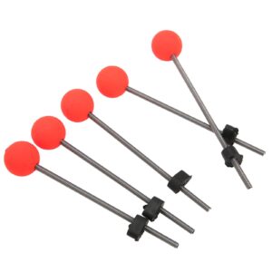 red ball spring rod tip, 5pcs ice fishing pole spring ball tip high strength outdoor durable for reservoir fishing(l)