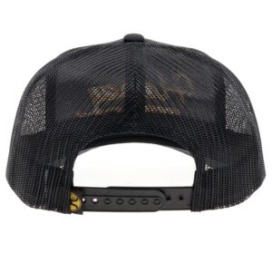 HOOEY OG Adjustable Snapback Trucker Mesh Back Hat with Logo (Black)