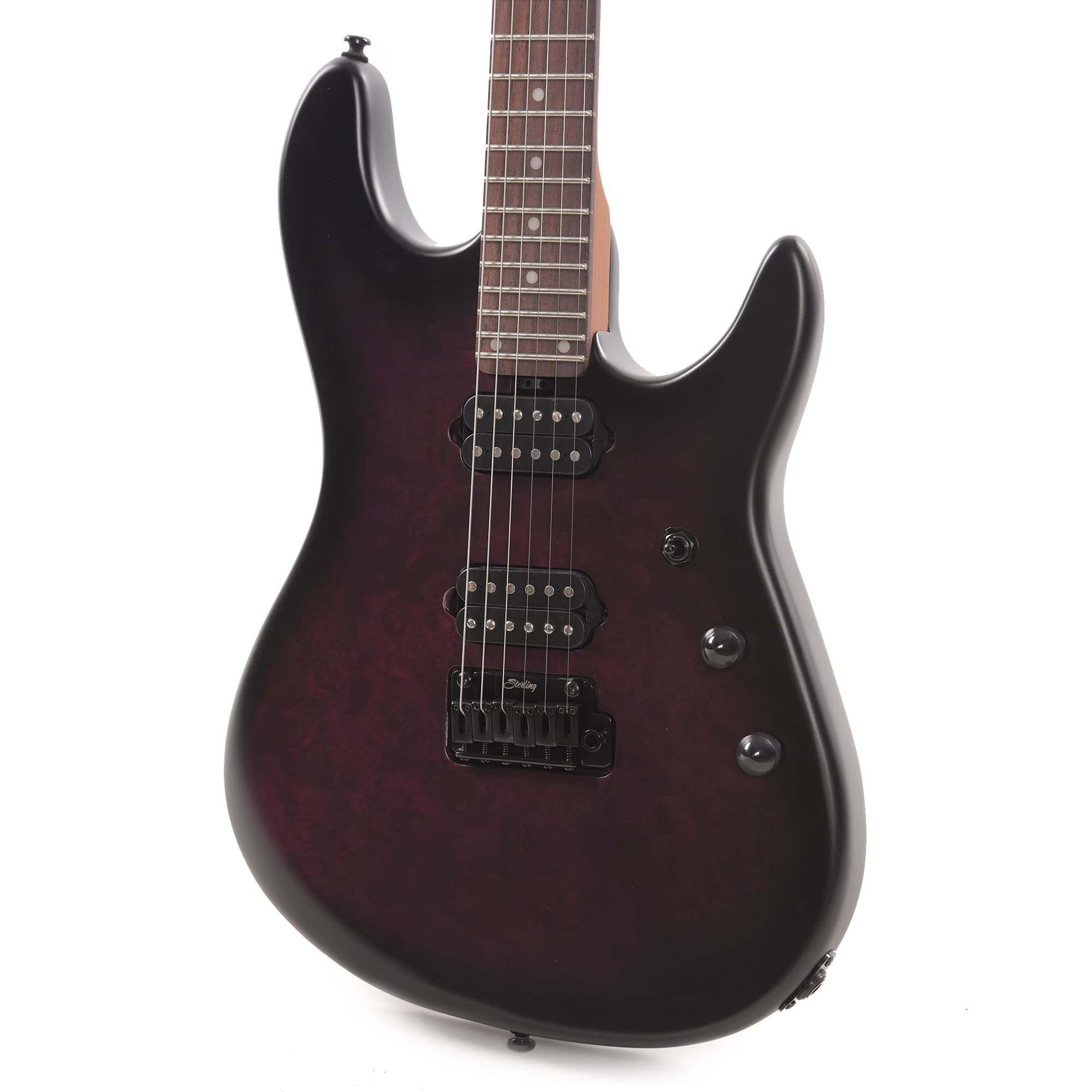 Sterling by Music Man 6 String Solid-Body Electric Guitar, Right, Cosmic Purple Burst Satin (RICHARDSON6-CPBS)