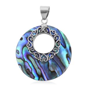 Shop LC Abalone Shell 925 Sterling Silver Fashion Pendant Jewelry Gifts for Women Birthday Gifts