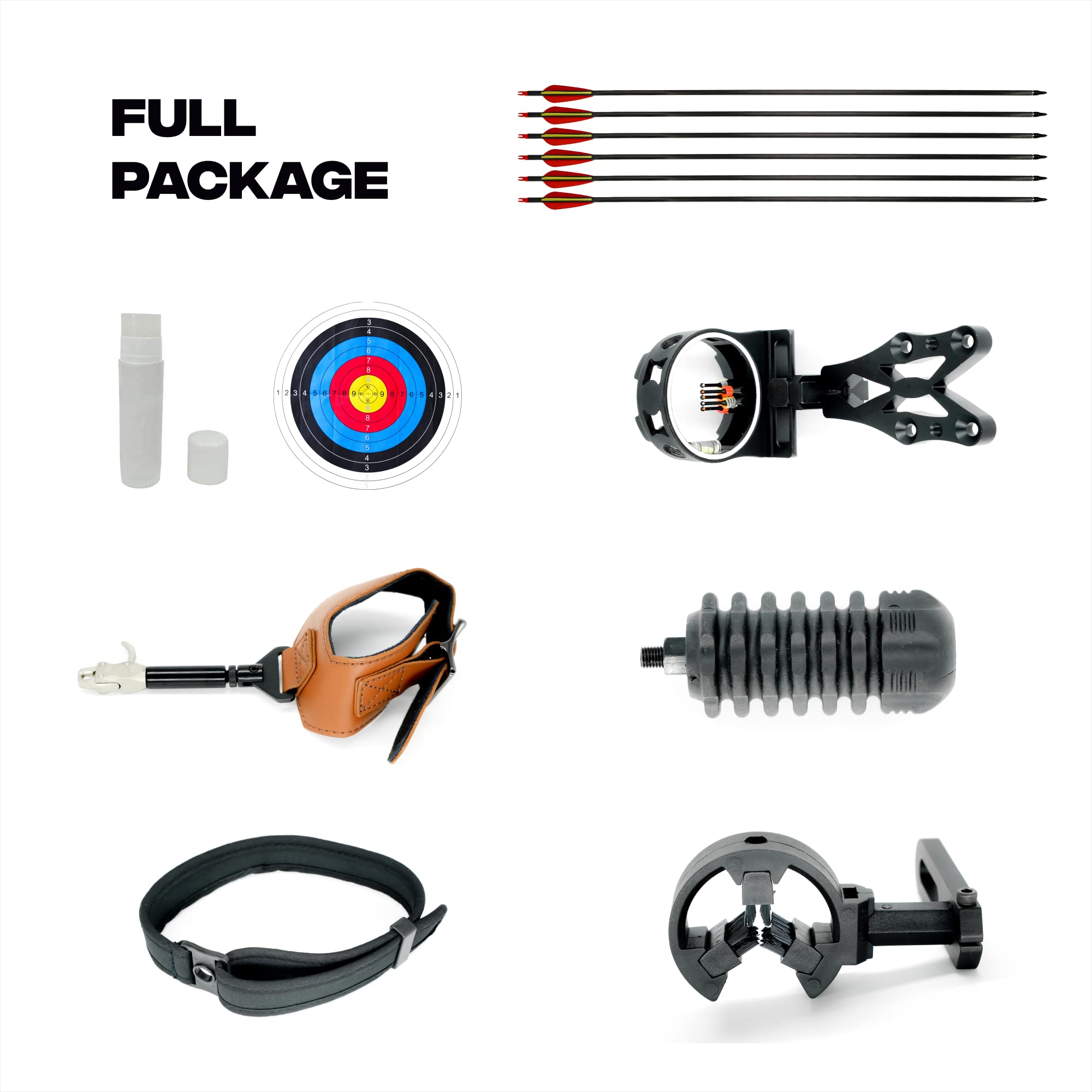 BALLISTA Universal X Compound Bow Package for Adults for Target and Hunting, Right Left Handed, 310 fps, 40-65 lbs Draw Weight, No Bow Press Needed