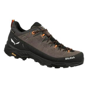 salewa men's alp trainer 2 gore-tex waterproof gtx hiking shoe - bungee cord/black - 11