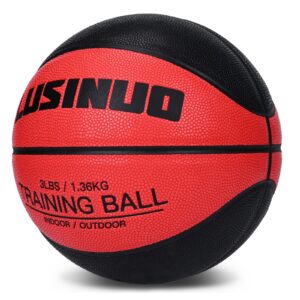 MKOBAT 29.5" Weighted Training Basketball Indoor Outdoor Heavy Weight Training Basketball for Improving Ball Handling Shooting Passing and Dribbling Drills |3lbs, Size 7 Heavy Basketball