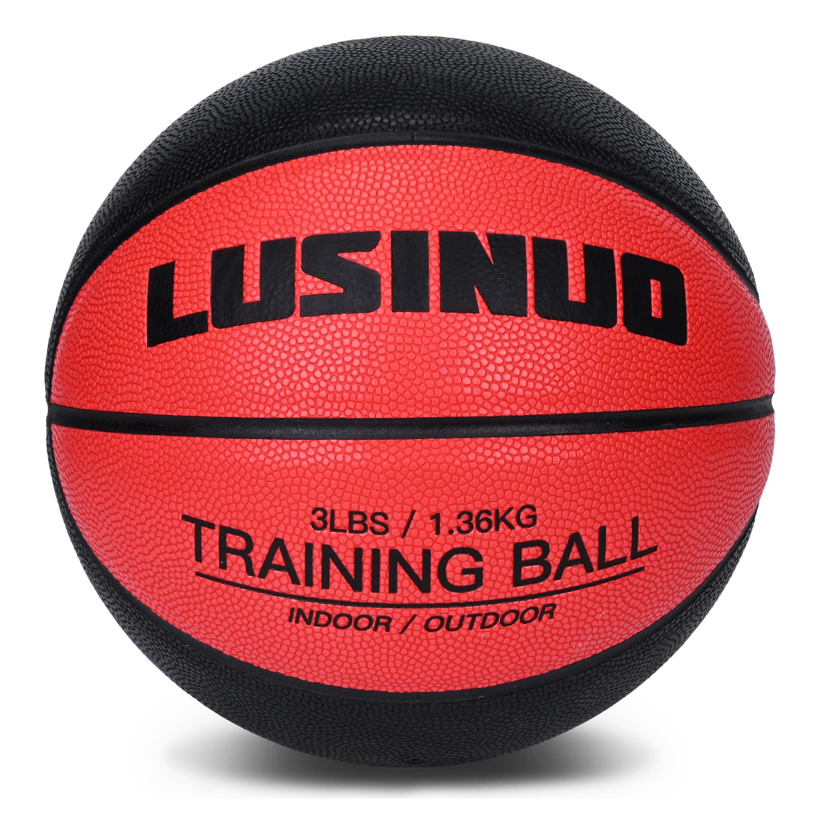 MKOBAT 29.5" Weighted Training Basketball Indoor Outdoor Heavy Weight Training Basketball for Improving Ball Handling Shooting Passing and Dribbling Drills |3lbs, Size 7 Heavy Basketball