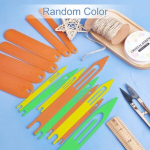 SUPERFINDINGS Fishing Netting Needle Repair Kits Including 1pc Sharp Steel Scissors 9 Sizes Plastic Fishing Net Shuttle and 6 Sizes Plastic Mending Fishing Net Tools