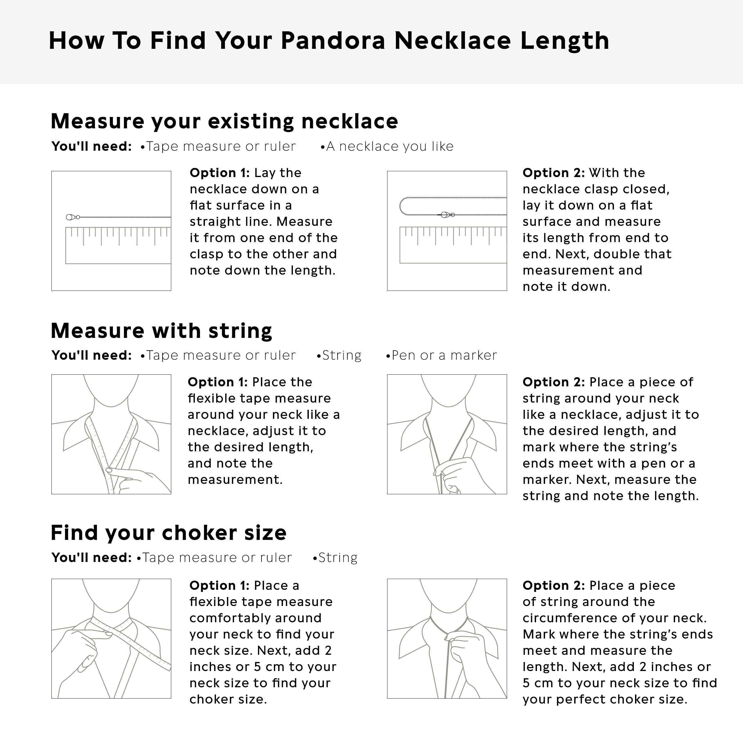 Pandora Family Always Encircled Pendant Necklace - Great Gift for Women - Adjustable Necklace with Lobster Clasp - Sterling Silver & Cubic Zirconia - 23.6", No Gift Box