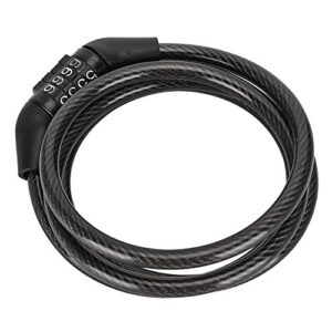 Security Bike Lock, Safety Security Multipurpose Easy to Use Steel Cable Lock for Outdoor Cycling