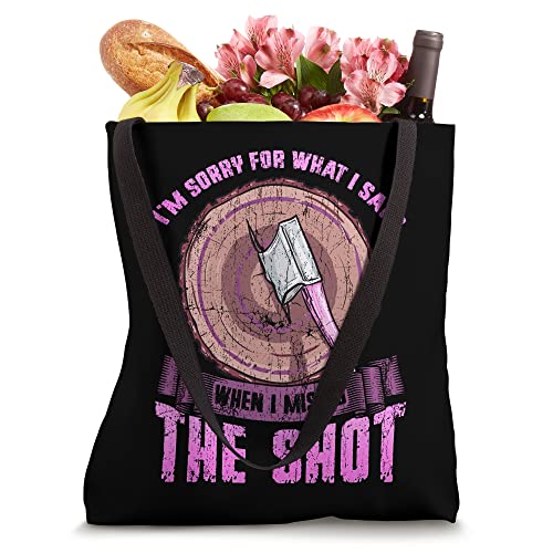 Ax Throwing Lumberjack Hatchet Men Women Tomahawk Tote Bag