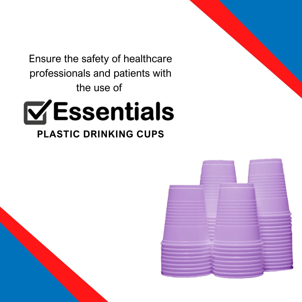 Essentials Healthcare Products Essentials Plastic Drinking Cups; Lavender 5 ounce drinking cups; One case of 1000 cups