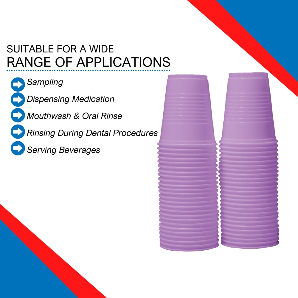 Essentials Healthcare Products Essentials Plastic Drinking Cups; Lavender 5 ounce drinking cups; One case of 1000 cups