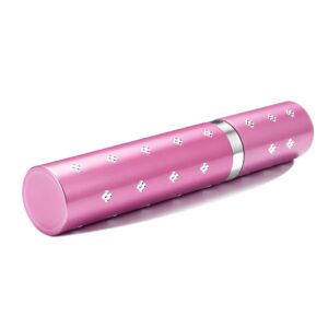 Lipstick Stun Gun for Women, self defense flashlight Stun guns with Safety Disable Pin.Wall Charger Included (Pink)